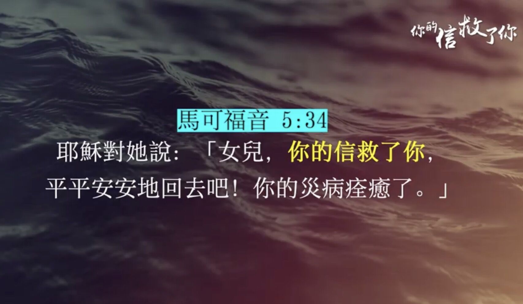 你的信救了你