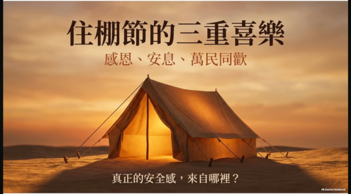 住棚節的三重喜樂：感恩、安息、萬民同歡